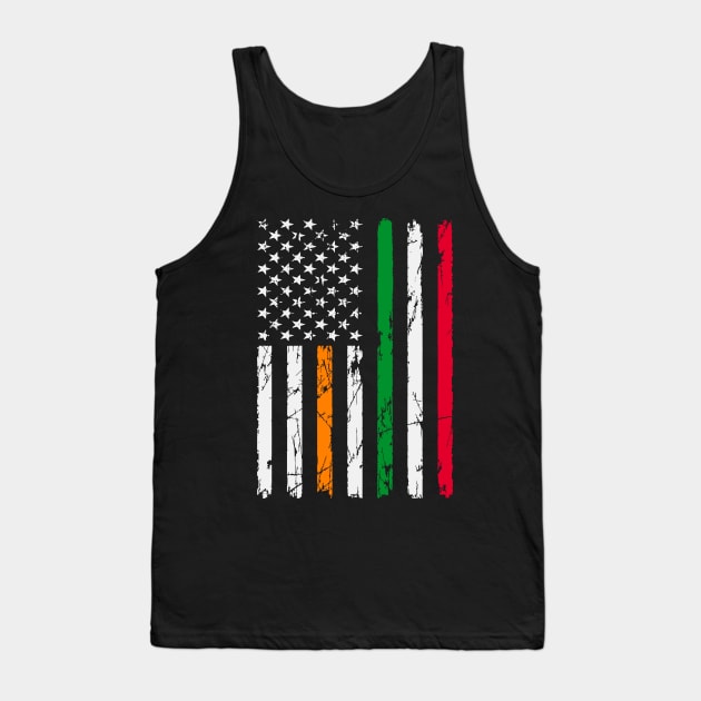 Irish Italian American Flag Tank Top by TeeTypo